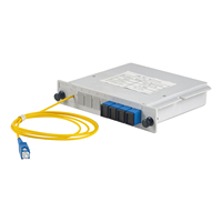 OEM 1x2 ~ 1x16 SC/APC Fibre PLC Splitter Cassette avec 2.0mm Pigtails, FTTH Optique Splitter Module pour ODF/Distribution Box