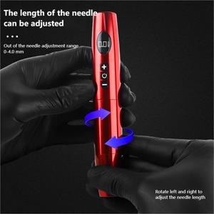 Nueva Máquina de Tatuaje Inalámbrica, Pluma para Microblading con Cartuchos de Agujas, Motor sin Escobillas, Aluminio de Grado Aeronáutico, Pluma PMU para Arte Corporal - Product Image 4