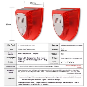 <span class=keywords><strong>Repelente</strong></span> de animales LED intermitente Material ABS resistente al agua con carga solar de 5V eficiente <span class=keywords><strong>para</strong></span> pájaros respetuoso con el medio ambiente - Product Image 2