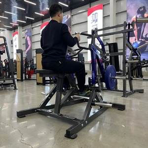 Macchina per il sollevamento pesi isometrico commerciale in acciaio di alta qualità con seduta e caratteristiche di sicurezza per schiena, petto e gambe - Product Image 5