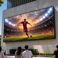 Mur vidéo LED fixe extérieur à haute luminosité et à économie d'énergie, panneau publicitaire commercial