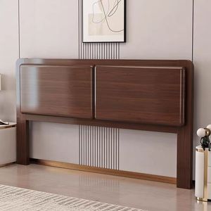Cabecero de Madera Maciza para Cama Doble de 1.8m, Cama Individual de 1.5m, Muebles de Dormitorio Estilo Tatami - Product Image 3