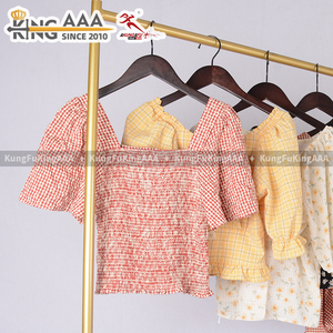 Camicetta in Cotone Usata KingAAA V36 di Qualità KungFu KingAAA, Camicia Estiva Casual da Donna, <span class=keywords><strong>Abbigliamento</strong></span> di Seconda Mano - Product Image 2