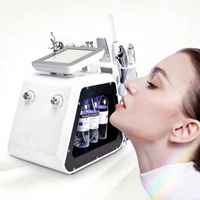 Appareil de soin du visage portable 9 en 1, peeling, raffermissement, dermabrasion, jet d'oxygène, machines de soin du visage, machine de beauté à bulles