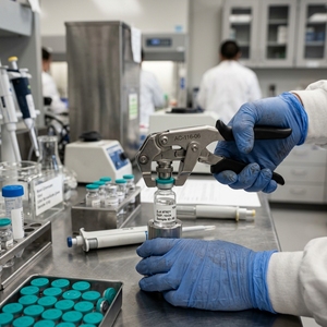 Elite Neutral Borosilicate Glass Vial Sets USP Type I 2ml 5ml 10ml Laboratory Vials with Butyl Rubber <b>Stopper</b> and Flip-Off Caps - Product Image 3