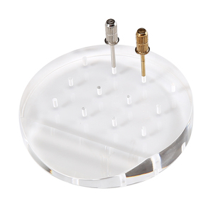 Tablero de Exhibición de Brocas para Uñas de Acrílico Transparente con 12 Orificios, Soporte Portátil para Herramientas de Manicura - Product Image 5