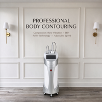 Appareil professionnel de massage corporel pour la réduction de la cellulite avec technologie 360 °   Rouleau à vitesse réglable pour le remodelage corporel en salons de beauté
