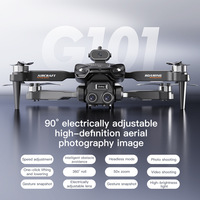 Drone aérien G101 le plus vendu, écran large de 45 pouces, résolution 8K, longue autonomie de la batterie, quadricoptère sans balais, drone avec évitement d'obstacles