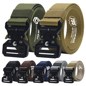 पुरुषों के सामरिक बेल्ट फील्ड बीट्स फील्ड कठोर काम राइगर्स वेब बंदूक बेल्ट को भारी शुल्क त्वरित रिलीज मिश्र धातु बकल लेजर कलाकृति के साथ - Product Image 1