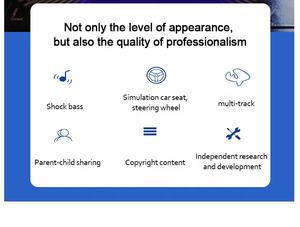 เก้าอี้จำลองการขับรถแข่ง เก้าอี้เกมแข่งรถแบบอาร์เคด เครื่องจำลองการเคลื่อนไหว เก้าอี้จำลองรถแข่ง - Product Image 6