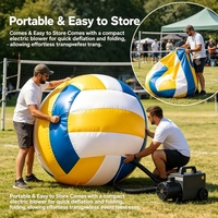 Modèle de volley-ball gonflable personnalisé YTSF-D20 avec souffleur et pompe à air électrique pour les fêtes en plein air, les parcs à thème et la décoration de festivals