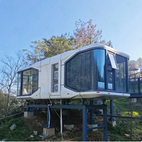 Maison préfabriquée en conteneur Apple Pod à assemblage rapide, étanche et ignifuge, structure en acier certifiée CE pour appartement, hôpital