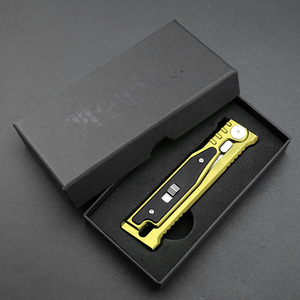 Couteau pliant à gravité extérieur professionnel D2 lame en acier couteau de poche de survie en aluminium CNC G10 poignée Camping chasse EDC - Product Image 3