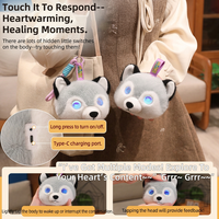 Peluche Robot Interactif Tuya Intelligent AI Husky : Jouet Éducatif Wi-Fi avec Recharge Type-C, Compagnon d'Éveil