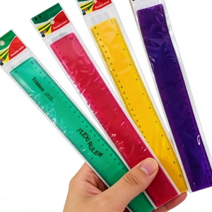 Regla Flexible Transparente de 30 cm en 4 Colores, Juego de Reglas de Plástico Suave Irrompible para Estudiantes, Herramienta de Medición en Oferta - Product Image 2
