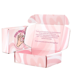 Fabriek Op Maat Bedrukt Logo Cosmetische Golfkartonnen Verpakking Mailer Doos Verzending Kartonnen Doos Papieren Doos Met Logo Verpakking - Product Image 1