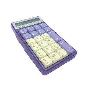 Tecsee mechanical numeric keypad RGB backlit calculator 2.4G wireless Bluetooth three mode scientific calculator for office