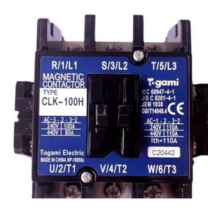 Contacteur magnétique Togami CLK-100H 100A AC 240V 440V Utilisation en intérieur - Product Image 1