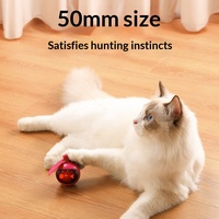 Jouet intelligent pour chat, balle interactive avec roulement automatique et son d'oiseau pour chaton, jeu d'évitement d'obstacles en intérieur