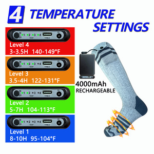 En stock Chaussettes d'hiver chauffantes à piles rechargeables pour hommes et femmes - Product Image 2