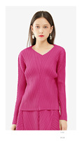 Costume deux pièces de base de couleur unie, nouveau produit de printemps 2023, grande demi-jupe pivotante, manches longues, col en v, robe et robe