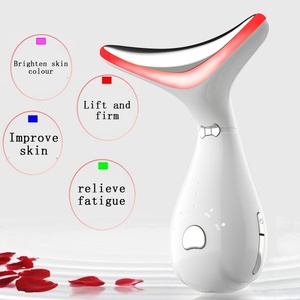 Masseur facial et cervical rechargeable ABS 4 couleurs avec vibration et technologie EMS pour les soins de la peau - Product Image 4