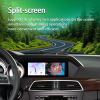 Reproductor de Radio Multimedia para Auto con Android Qualcomm de 8.8 Pulgadas para Mercedes Benz Clase C W204 S204, Carplay Inalámbrico, Auto LHD RHD