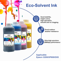 Encre éco-solvant inodore à base d'huile de qualité supérieure 1000 ml pour impression numérique publicitaire extérieure, compatible avec les têtes Epson I1600 I3200 Xp600