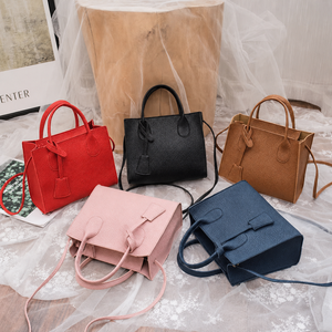 Young Women PU <b>Handbag</b> Fashion Shoulder Bag with Polyester Lining Casual Daily Carry Bag - Product Image 1
