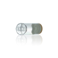Flacon cosmétique en plastique à double compartiment, flacon pompe à double tube pour soins de la peau