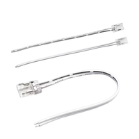 Connecteur de bande LED COB sans soudure à clipser, verrouillage rapide, mini-clip transparent, connexion sans interstice, sans points, pour éclairage d'armoires domestiques