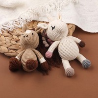 Poupées d'animaux tricotées à la main, animaux en peluche au crochet, mascotte personnalisée, cadeau personnalisé, décoration de la maison