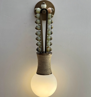 Applique murale LED moderne en laiton E26 220V, design de luxe pour la décoration intérieure d'hôtel, chambre et couloir