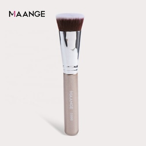 Brocha de base profesional individual con logotipo privado, brocha cosmética de alta calidad, brocha de maquillaje plana - Product Image 4