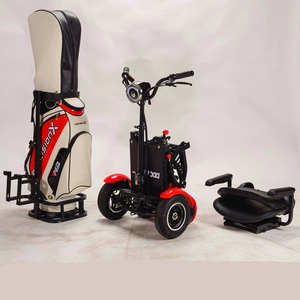 Chariot de Golf Électrique Pliable et Léger à 4 Roues, Scooter de Mobilité Ultra Puissant avec Gros Pneus - Product Image 4