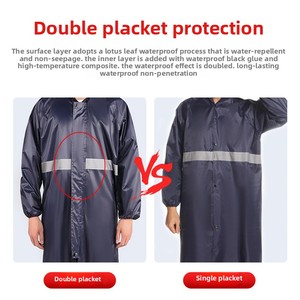 Vélo de randonnée en plein air pour <span class=keywords><strong>poncho</strong></span> moto adulte imperméable réfléchissant en PVC imperméable une pièce spécial pour les fortes pluies - Product Image 5