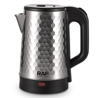 Bouilloire électrique en acier inoxydable RAF 1500W, 2,0 L, chauffe-eau rapide, appareil de chauffage d'eau chaude pour la cuisine