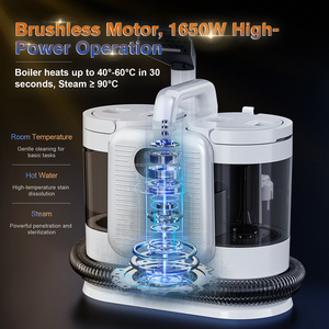 Aspirateur électrique portable pour canapé, aspirateur sec et humide, pulvérisation de vapeur, nettoyage des taches, nettoyage des tapis, machine professionnelle, prise américaine - Product Image 2