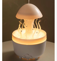 Diffuseur d'arômes ultrasonique en forme de méduse avec logo personnalisé, humidificateur à gouttelettes de pluie, diffuseur d'huiles essentielles pour aromathérapie