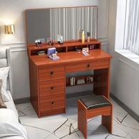 Prix de gros : Ensemble coiffeuse avec miroir LED tactile et plateau en MDF de 80 cm, certifié CE, pour chambre à coucher