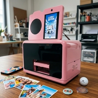 Imprimante UV de bureau A5 à design créatif et pliable avec fonction selfie, machine d'impression jet d'encre à plat pour petites entreprises