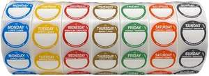 Etiqueta de día extraíble-1 pulgada-Peel Tab-Semana (Lunes-Sol) (7000 pegatinas)-Puntos de día de comida y <span class=keywords><strong>restaurante</strong></span> - Product Image 6