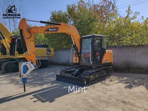 Excavadora sobre orugas SANY SY75C de segunda mano, máquina de movimiento de tierra Original casi nueva, excavadora SANY SY75C usada - Product Image 2