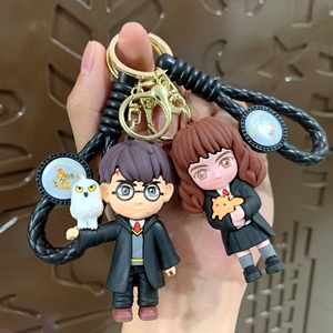 Portachiavi in silicone 3D morbido a forma di personaggio dei cartoni animati, simpatico ciondolo per borsa, portachiavi in metallo per coppia, regalo per chiavi dell'auto - Vendita calda - Product Image 4