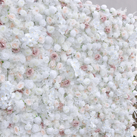 Mur de roses artificielles couleur champagne de haute qualité en gros pour les propositions de mariage, les anniversaires, les arrière-plans photo et les événements festifs