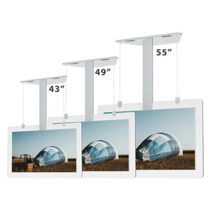 Afficheur numérique LCD <span class=keywords><strong>double</strong></span> face monté au plafond, 12V, haute luminosité, kiosque publicitaire intérieur pour centre commercial - Product Image 3
