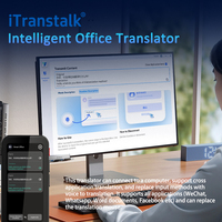 Itranstalk Nouveau Dispositif de Traduction pour Appels Vidéo et Appels Vocaux, Traduction Bidirectionnelle en Temps Réel dans 142 Langues