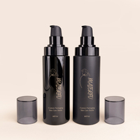 Bouteille pompe cosmétique en plastique épais PET 100ml 120ml 150ml 200ml noire, blanche, ambrée, transparente ou givrée avec couvercle pulvérisateur pour toner et lotion