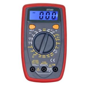 Multimètre DT33D avec rétroéclairage bleu pour la lecture dans des conditions de travail difficiles, testeur multifonctionnel - Product Image 4
