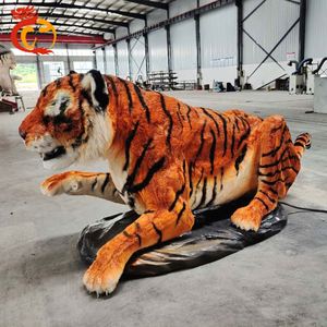 Modèles d'animaux tigrés animatroniques grandeur nature pour l'intérieur et l'extérieur - Product Image 3